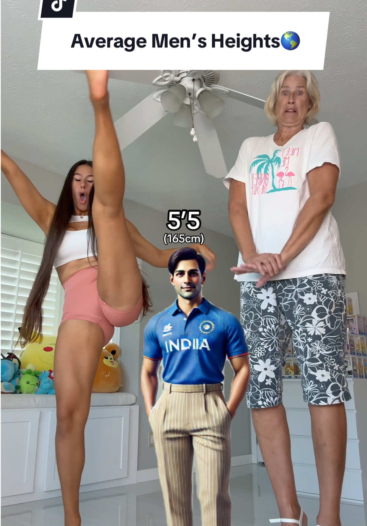 Average Men’s Heights🌎 what country are you from and how tall are you? #tall #family #mom #world (we are both professional adults and fully clothed)
