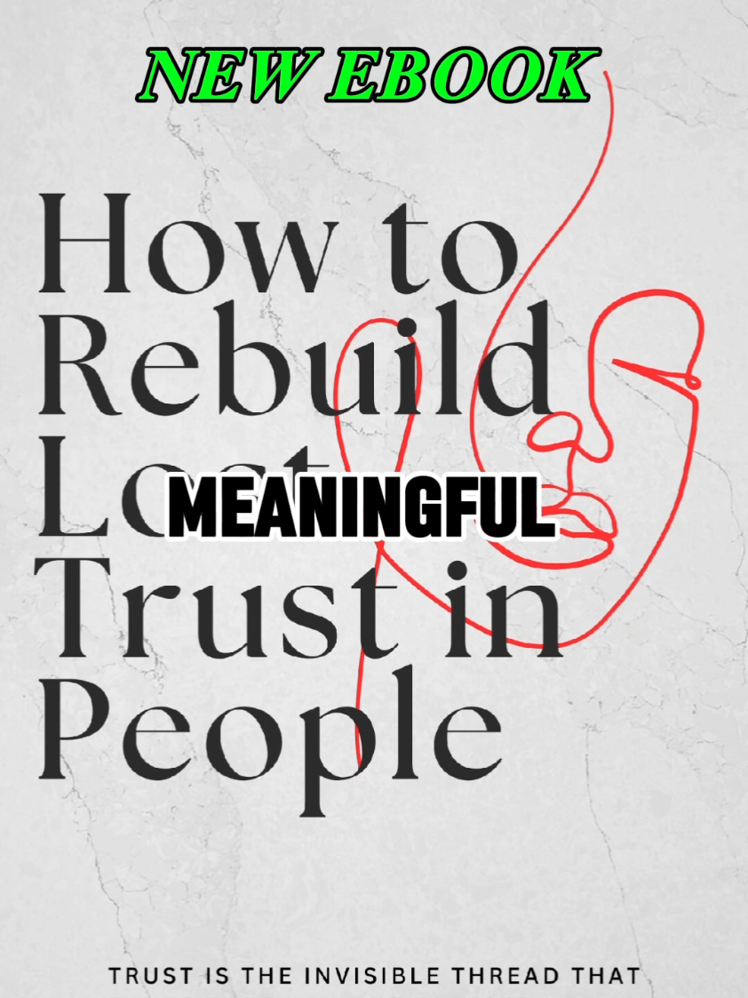 Trust takes years to build, seconds to break, and a lifetime to repair. 💔 But rebuilding lost trust is possible! Learn the key steps to restoring trust in any relationship—whether personal or professional. Watch now and start your journey toward healing and stronger connections. 💙✨ 📖 Get the full guide here: https://books2read.com/u/brE0GW #fy #fyp  #TrustBuilding #RebuildingTrust #EmotionalHealing #SelfHelpBooks