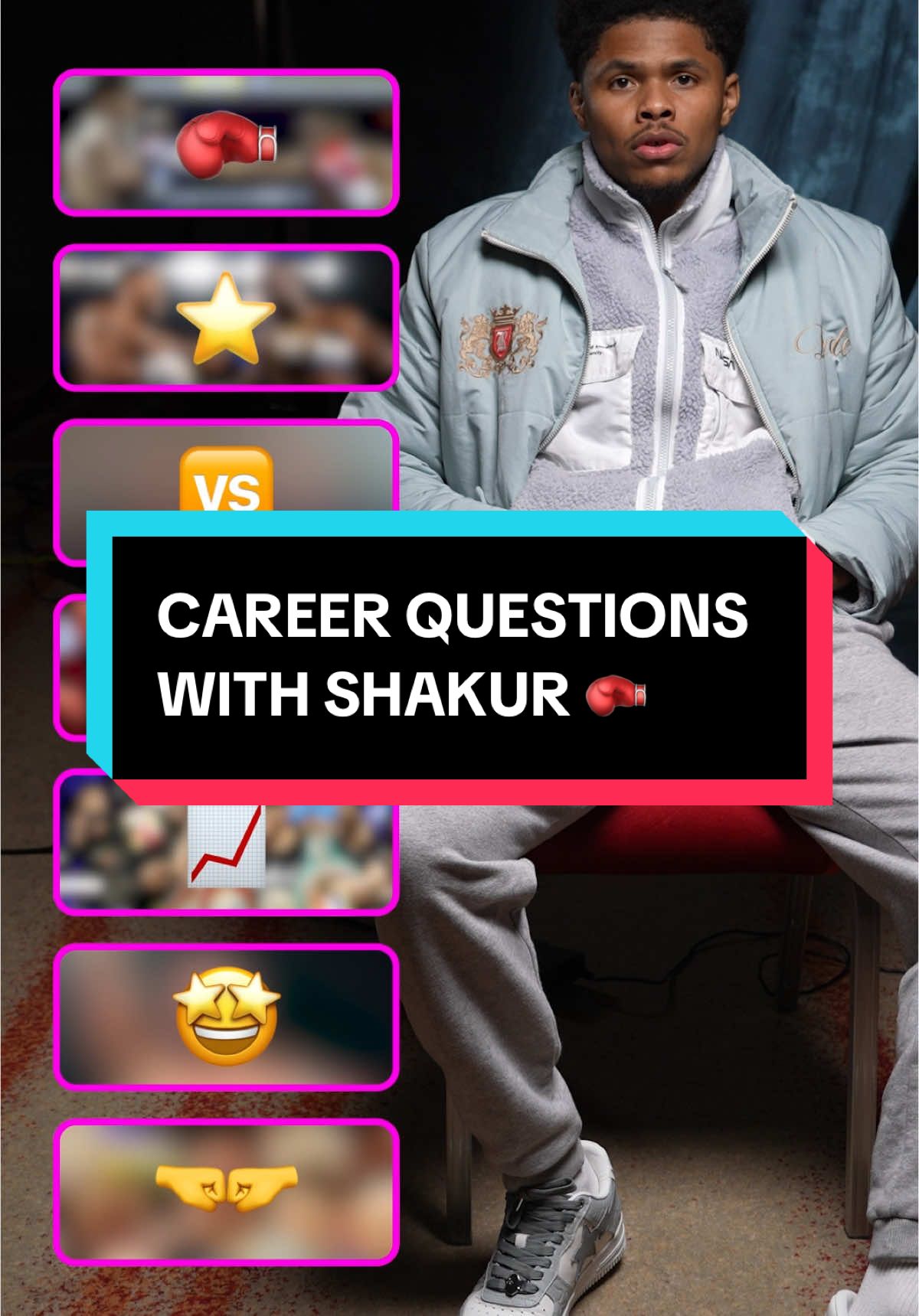 Career questions: With Shakur Stevenson 👀🥊 #shakurstevenson #boxing #boxing🥊 #boxingtok 