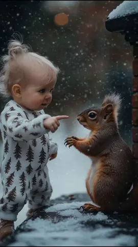 Baby Kung Fu Squirrel battle.  #baby #fyp #squirrel #viral_video #ai #kungfu #funnyvideo #kawaii #aivideo #Love #cute #aramsamsam #kids 