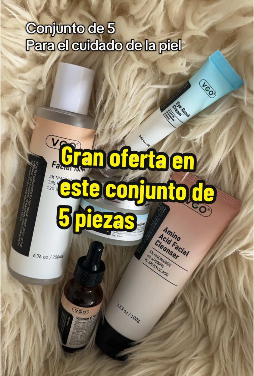 VGO Skincare Five-step Routine Dally care Repair Moisturizing Improving skin condition-A #VGObeauty #tiktokshop @VGO-beauty