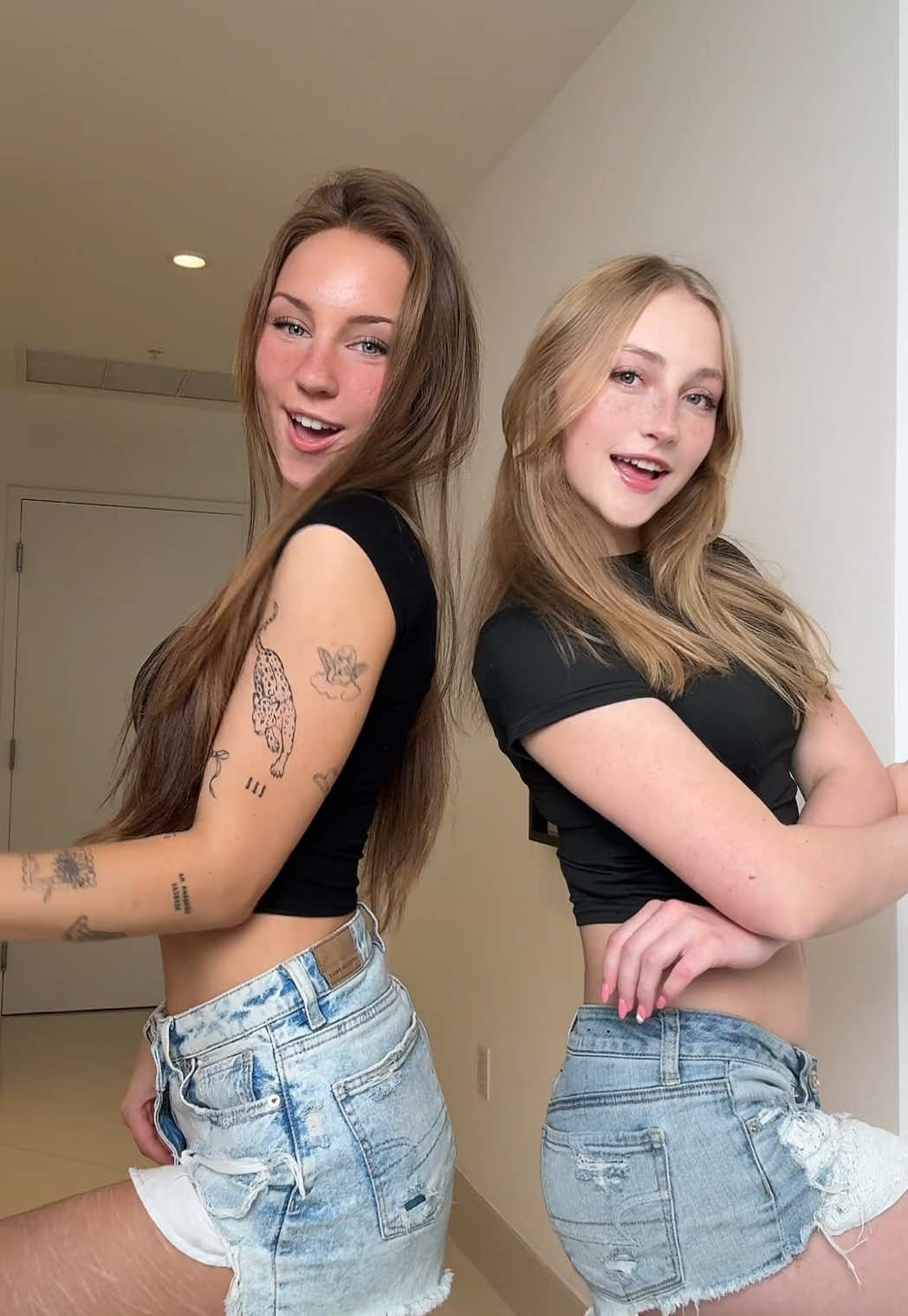 Are we a cute duo? @Ava Cherry #cute #girls #fyp #viral 