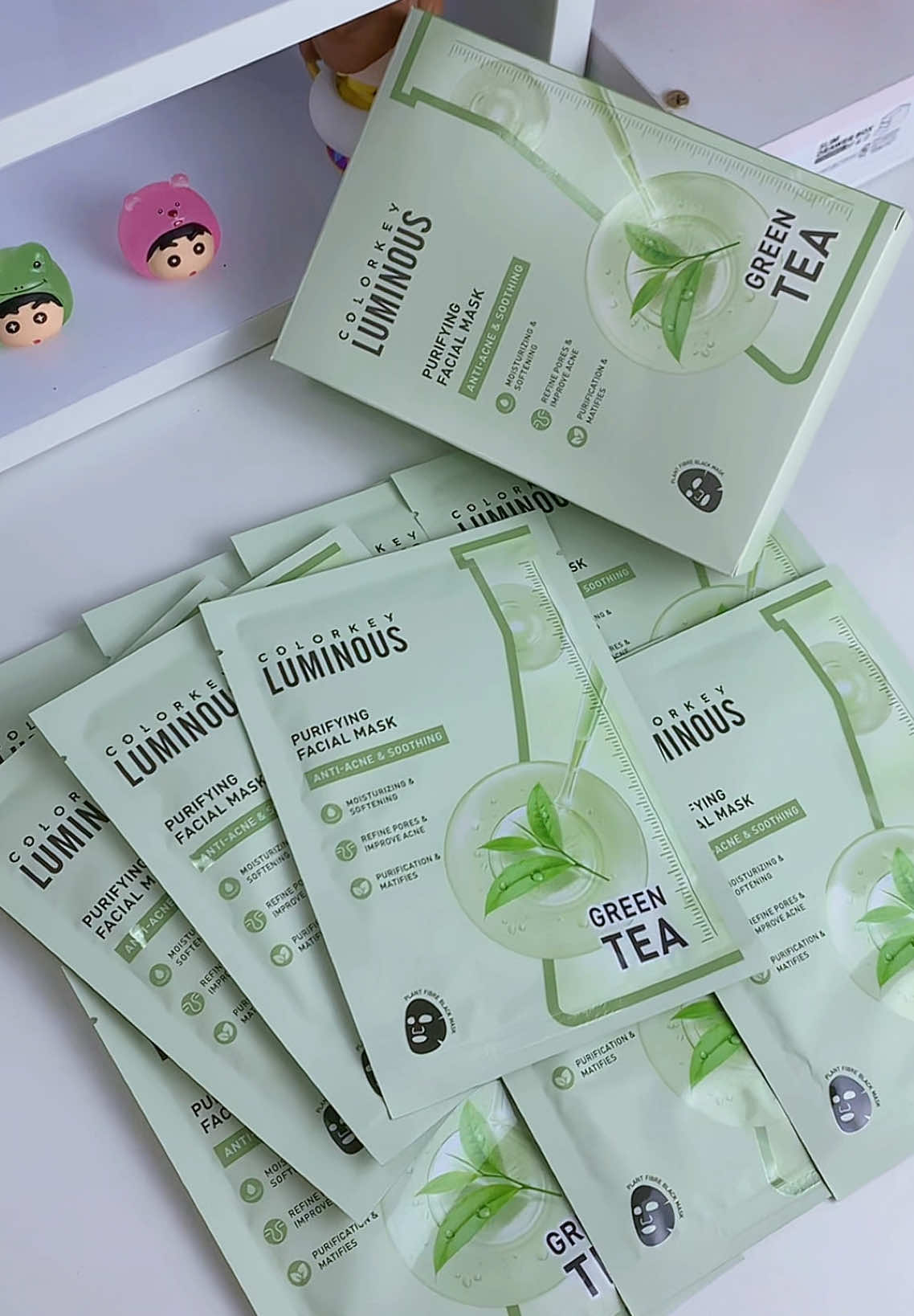 Mặt nạ giấy đen trà xanh✨#colorkey #colorkeyvn #colorkeyluminous #matnaden #matnagiay #matnagiaycolorkey #chamsocda #skincare #goclamdep #trn_trn24 