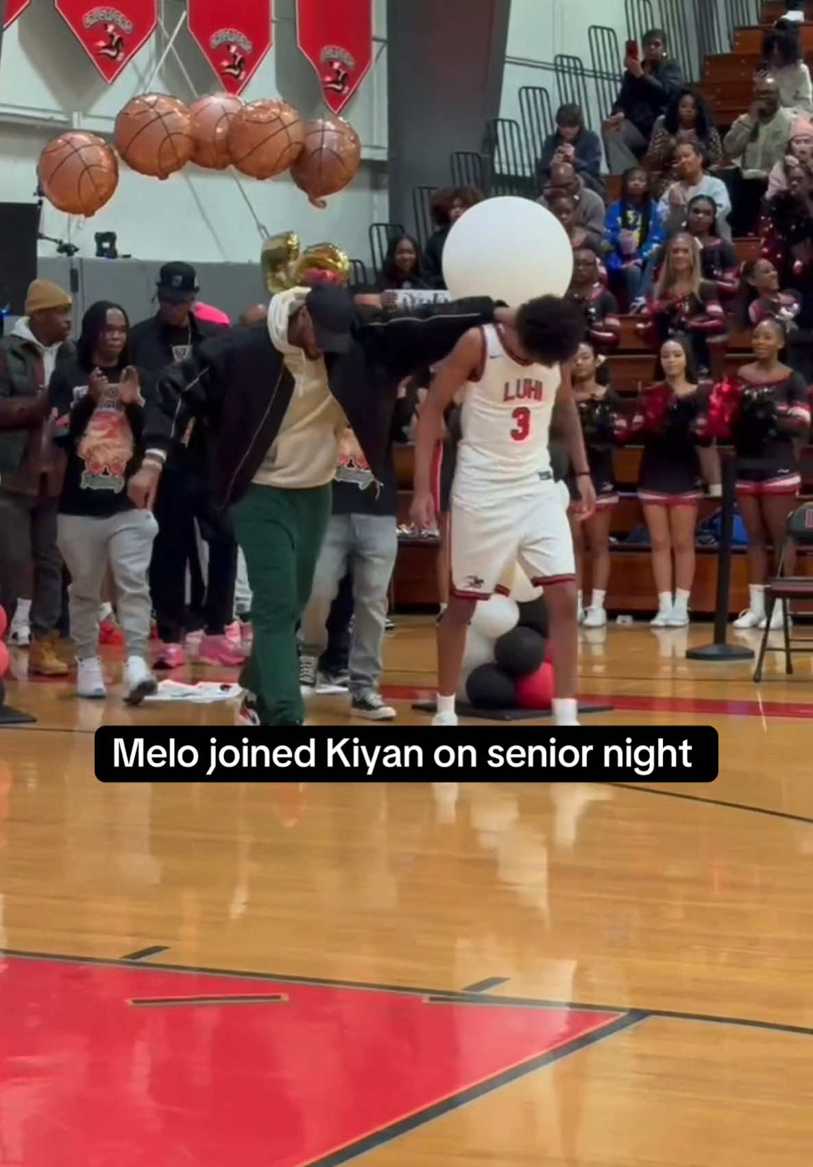 Senior night already 🥲 #highschoolbasketball #fyp #kiyananthony #carmeloanthony 