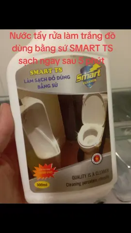 Nước tẩy rửa làm trắng đồ dùng bằng sứ SMART TS vệ sinh bồn cầu,bồn tắm .Lavabo sạch ngay sau 5 phút #meoreview_87 #nuoctaySMART TS#nuoctay #sanphamchatluongcao #xuhuong 