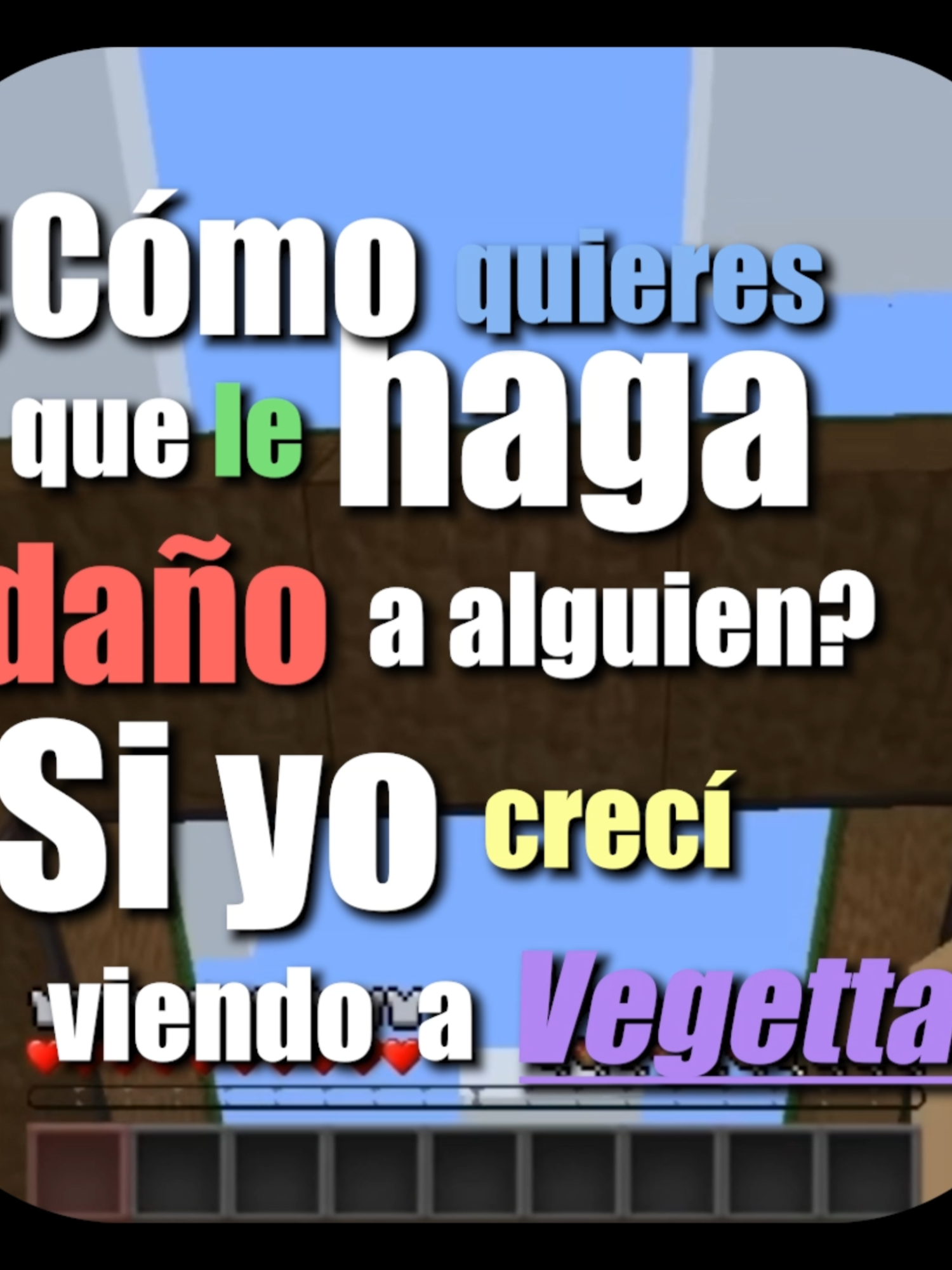 Una pareja te puede dejar con el tiempo pero Vegetta siempre estará ahi.❤️ #Minecraft #vegetta777