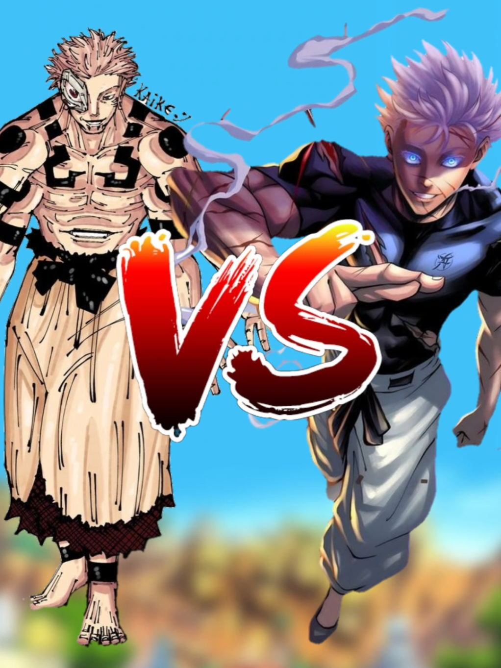 Sukuna 🆚️ Gojo #jjk #jjkedit #gojo #vs #sukuna #anime #animeedit #animetiktok #fyp #viralvideos #Dragnball #tm_red_dragans #fiber_team☀️ 