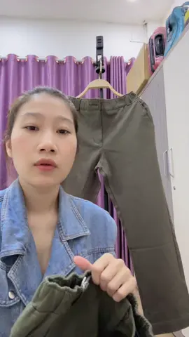 Review chiếc quần 5 sao kaki 9 tấc nha mấy nàng ơi #xh #spfashion #quanlungnu #quan9tac #quankakinu #baggynu #reviewquannu #freeship 