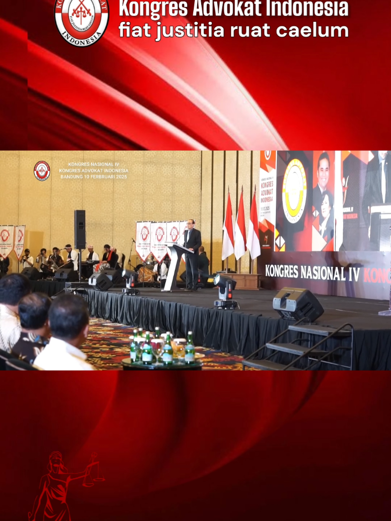 Sambutan Ketua Mahkamah Agung Republik Indonesia pada Kongres Nasional IV Kongres advokat Indonesia di Bandung  #kabinetmerahputih #kongresnasional #kongresadvokatindonesia #advokat #pengacara #henkysolihinmz 
