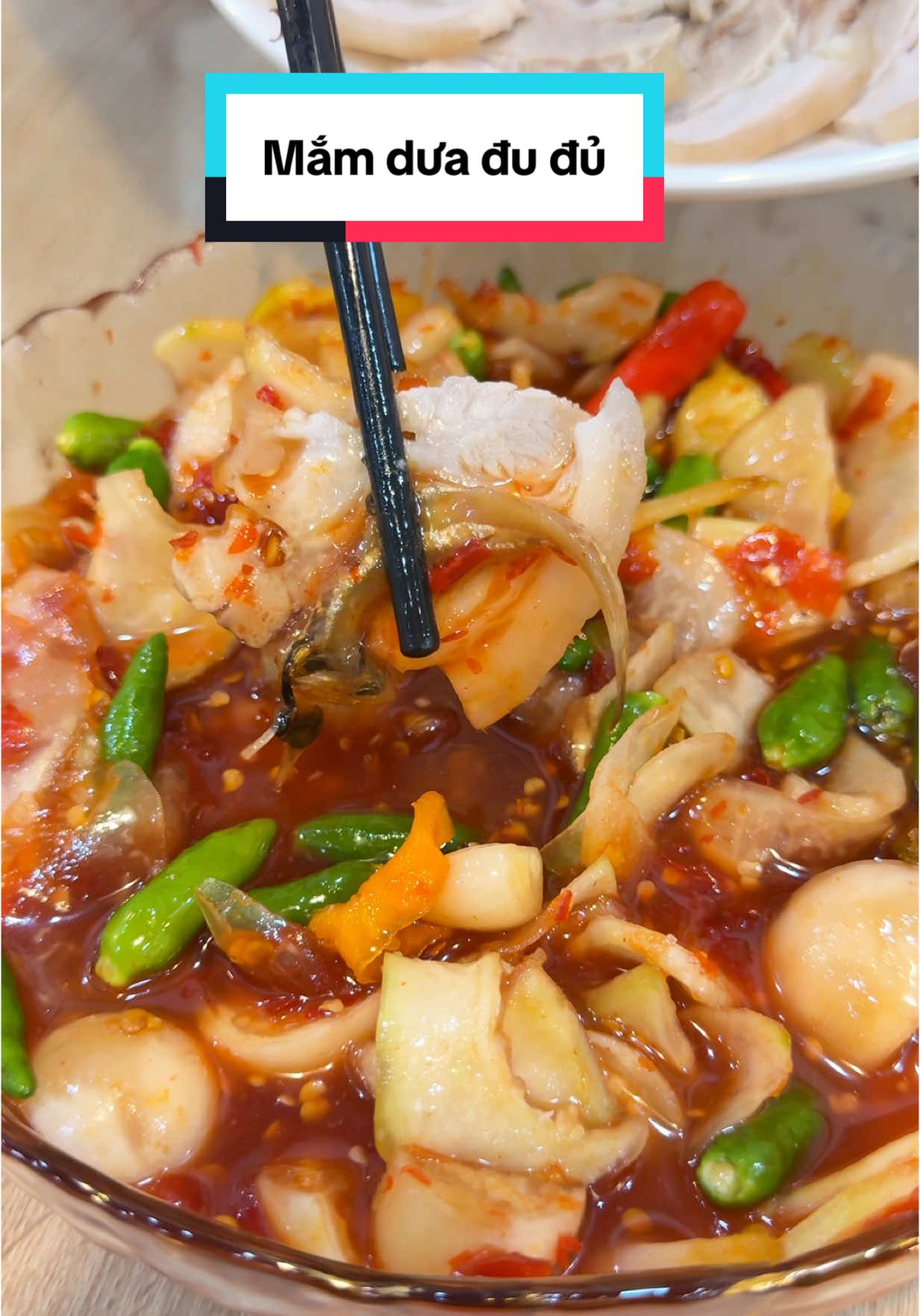 Bị luỵ mắm dưa đu đủ Bé Ngọc á #meberyne #review #food #mukbang #mamduadudubengoc #mamhuechinhgoc #mamhuebengoc 
