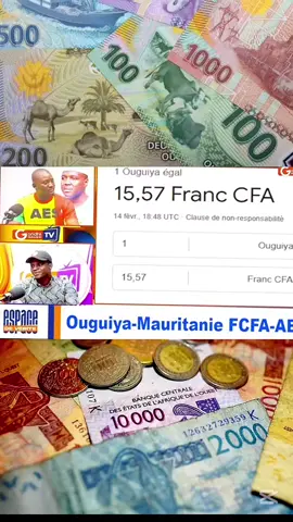 L'ouguiya est la monnaie nationale de la Mauritanie. Elle a pour code iso MRO et UM comme symbole local. L'ouguiya ou ouqiya vient de l'arabe wqiya qui veut dire once. Elle fut la première devise officielle de la Mauritanie remplaçant le franc CFA 