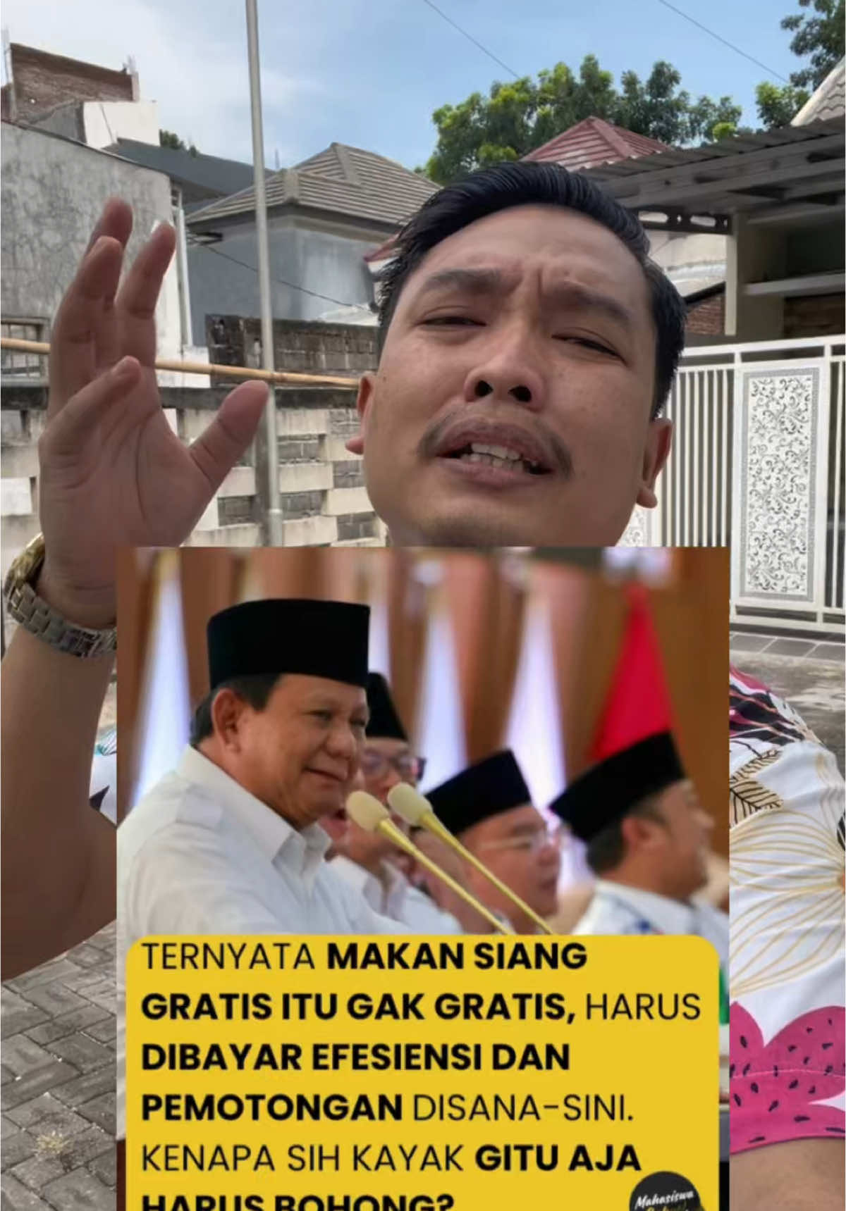 Ternyata Makan Siang GRATIS Itu Tidak GRATIS 😭 #makansianggratis #prabowo #pemerintah #mulutnetizen 