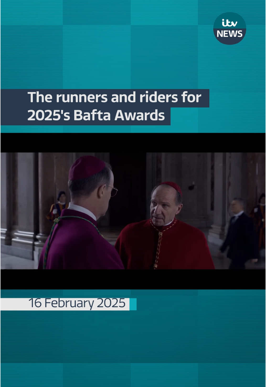 The runners and riders for the 2025 BAFTA awards  #itv #itvnews #bafta #BAFTAFilmAwards