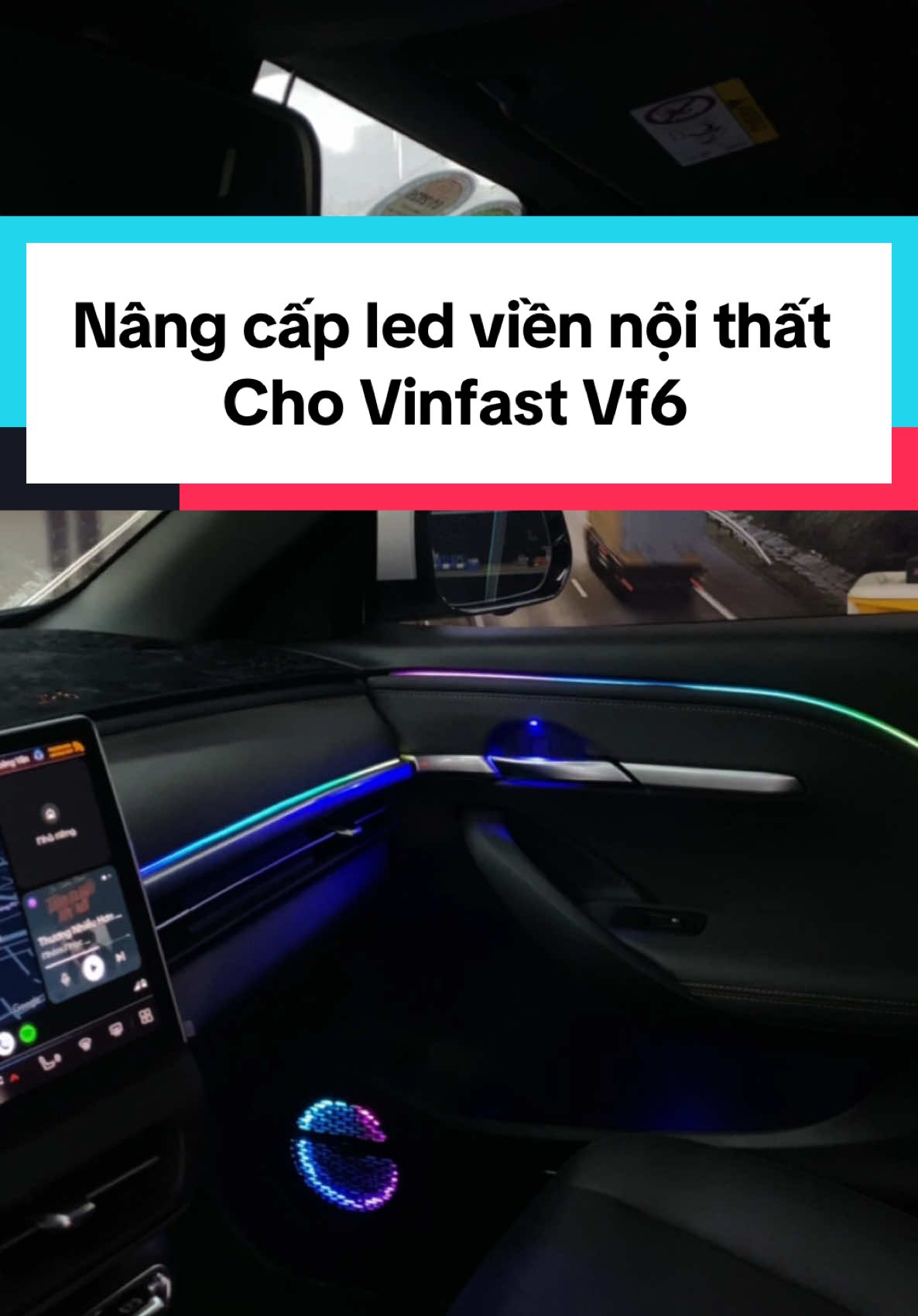Không gian nội thất của Vinfast Vf6 sẽ như thế nào sau khi nâng cấp LED nội thất ??? #vinfast #vf6 #carinterior 