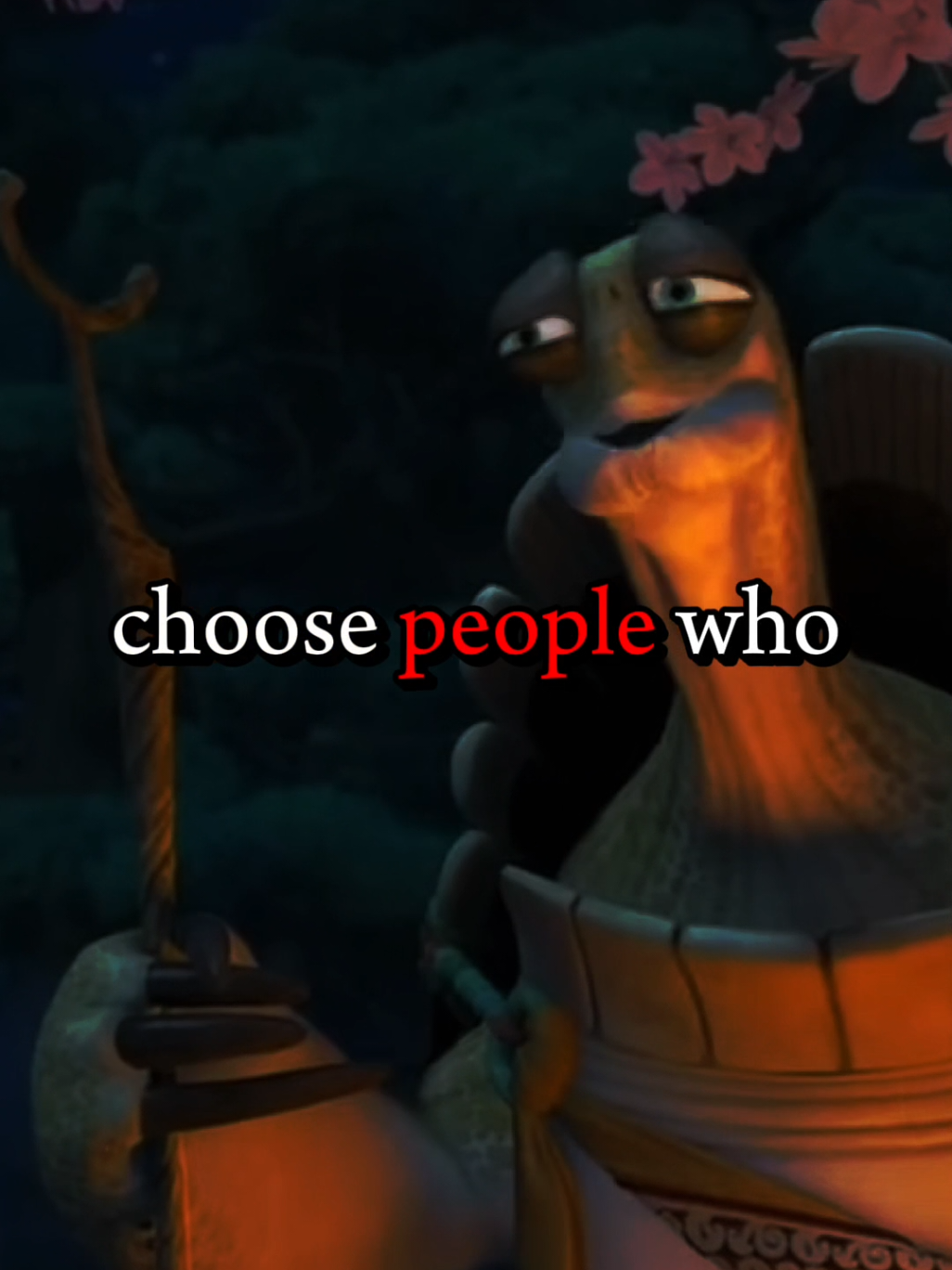 Master oogway chose people that choose you .  .  . #oogwaymindset #oogway #mindsetmotivation #oogwayquotes #lifelessons #motivationalquotes #usa🇺🇸 #usa_tiktok 