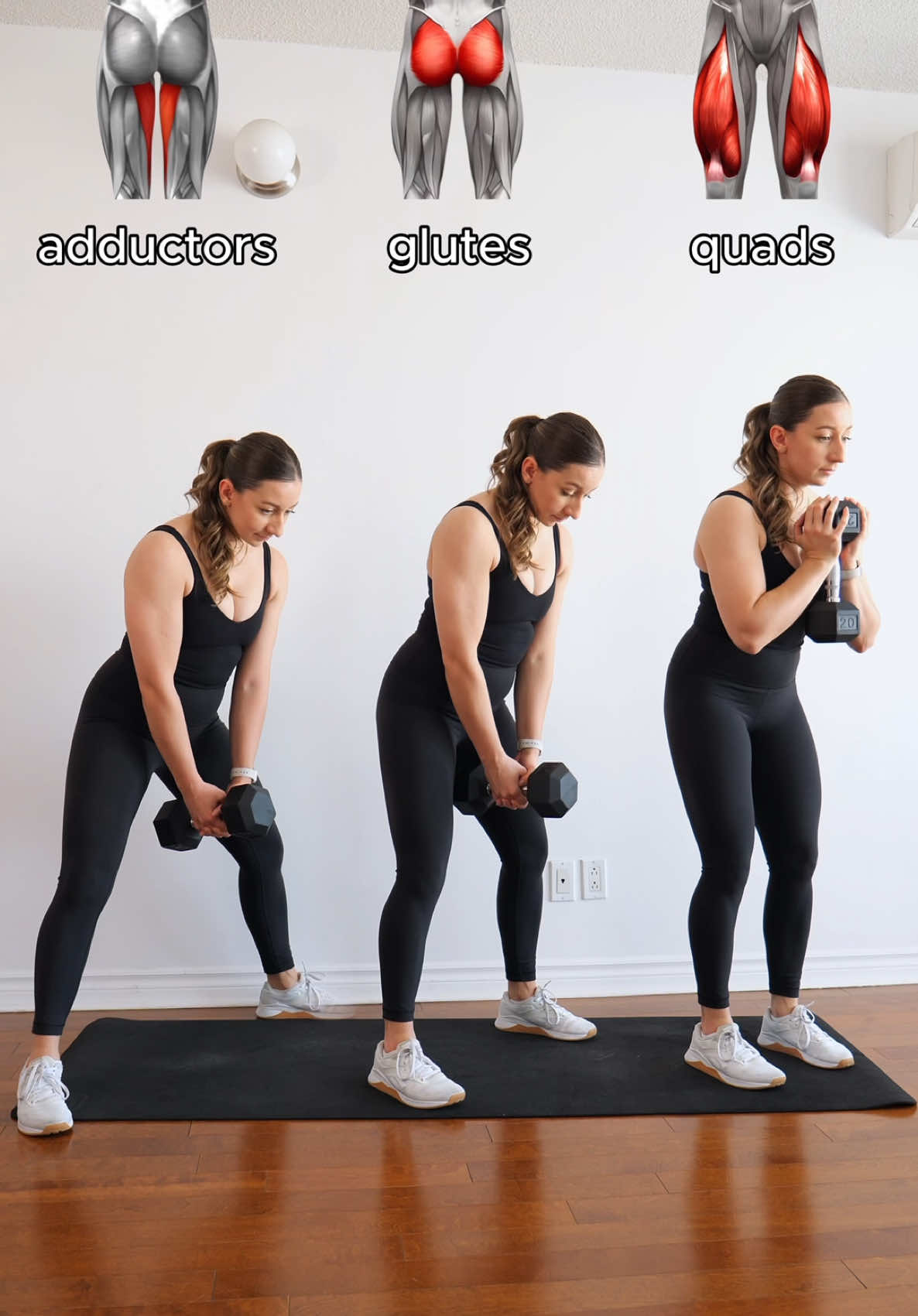 ✅ How to Target GLUTES, QUADS vs ADDUCTORS!🔥 Want BIGGER Glutes? Start your Fitness Journey  👉 mybodyfiit.com (link in bio) #homeworkout #Fitness #fyp 