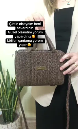 Sence güzelmi çirkinmi çantam ☺️