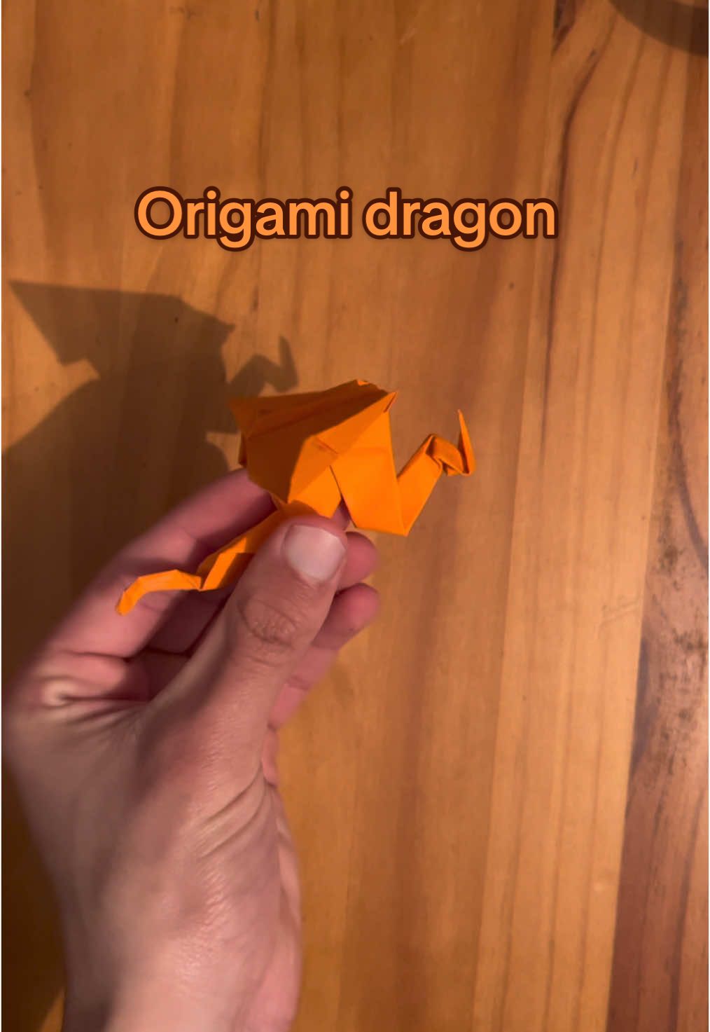 Make an origami dragon