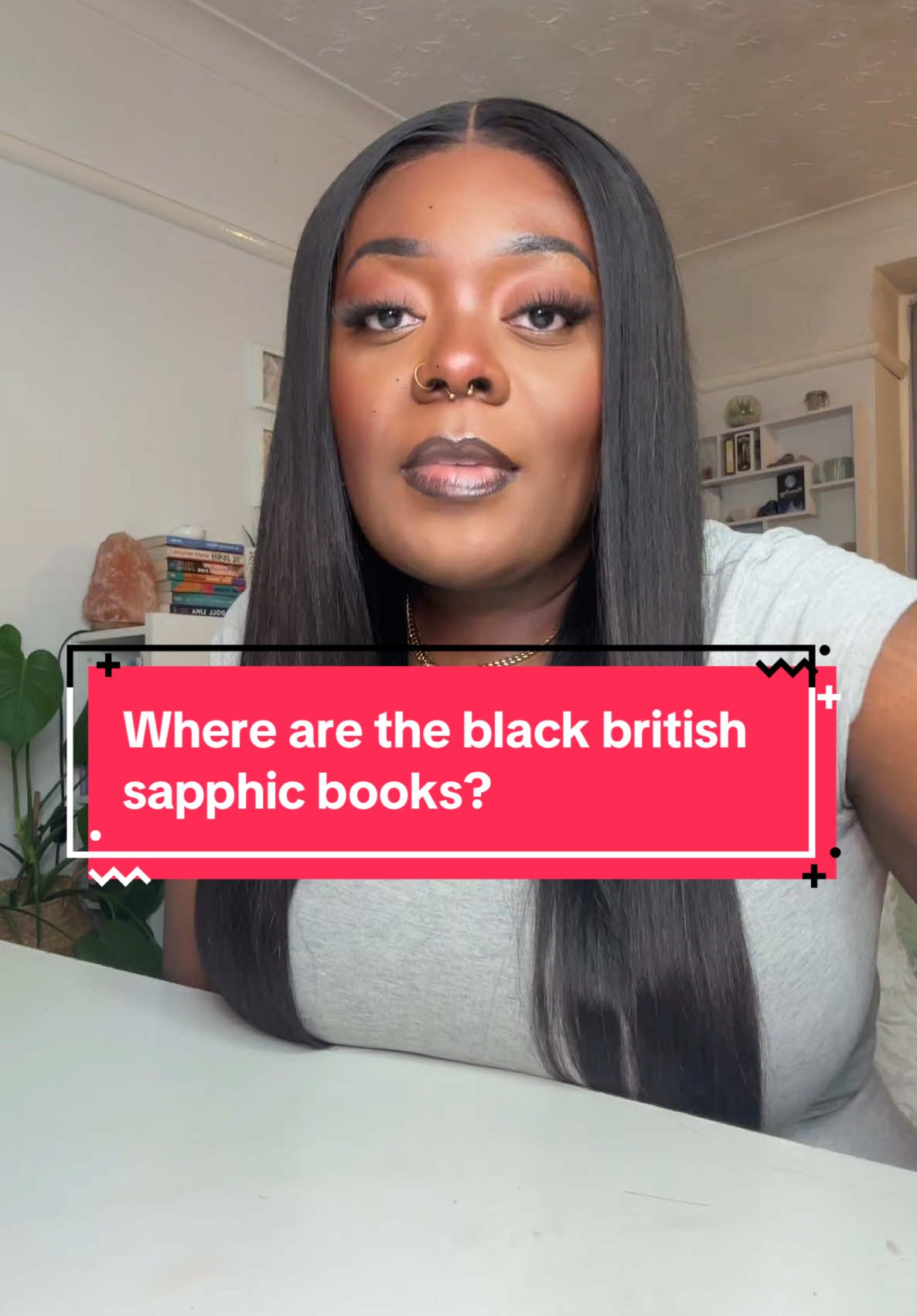 Calling all black British sapphic authors to the front! Please come out of hiding! I need you bad! Where are the black British sapphic books? Do I need to write them? My ex’s have provided me with enough trauma, chaos, love and laughs to do a good job! 😅📚🌈✨ #BookTok #bookish #blackbooktok #booklover #sapphicbooks #wlw #blackbritishbooks 