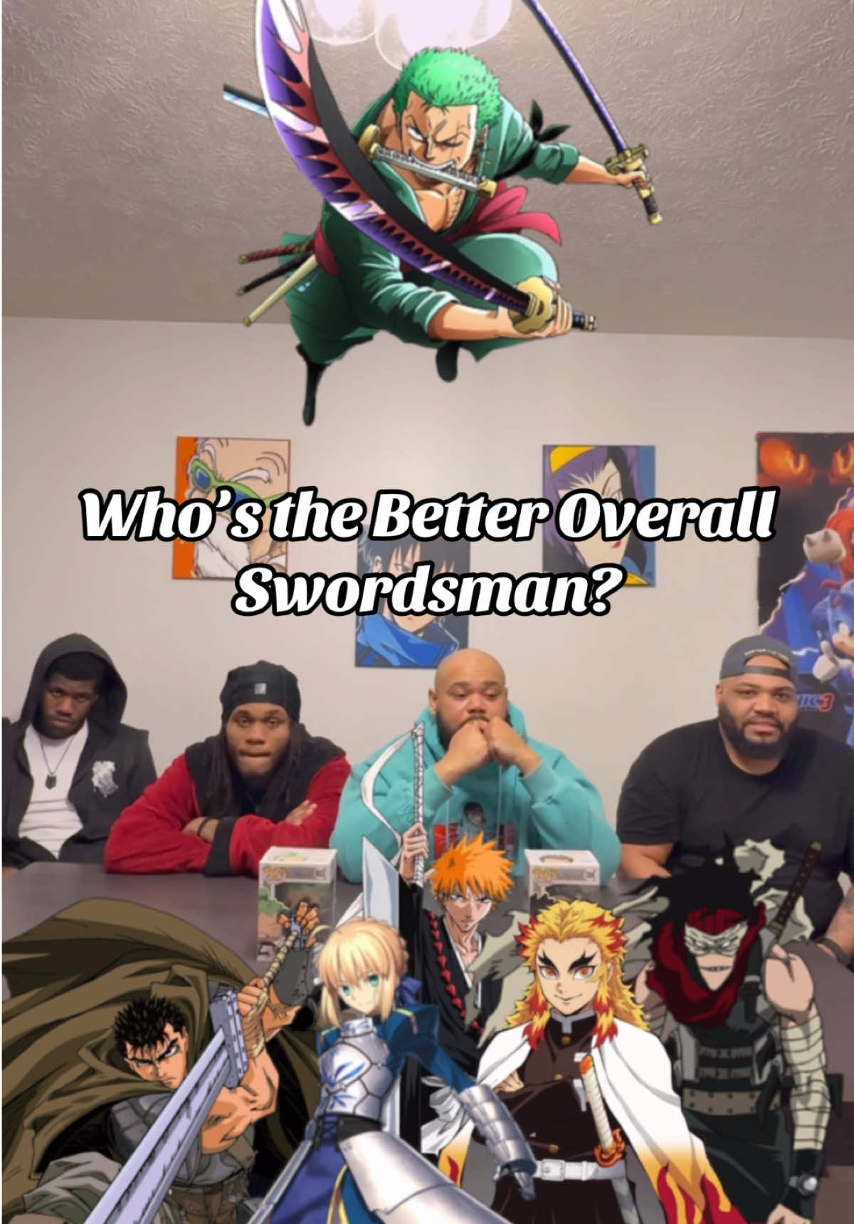 Anime This or That: Who’s the Better Swordsman? @PYSO HOUSE @J @Jordan @RcSlater_TV @Cincity Thrax  #jiggyboog #ohyeahitsjiggy #anime #onepiece #bleach #myheroacademia #fateseries #berserk #demonslayer #animeboog 