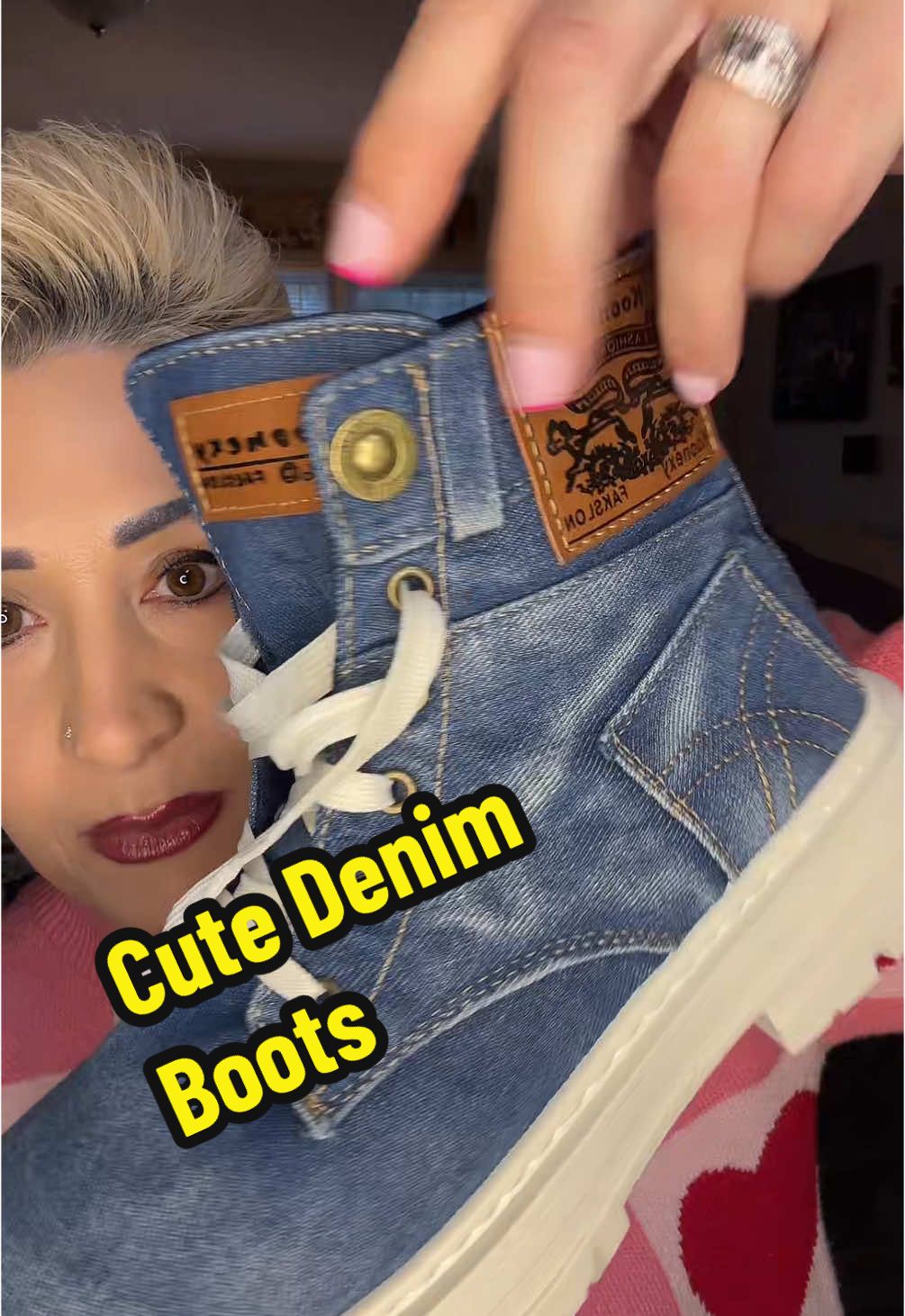 These are so cute, but I didn’t realize they are men’s!  Lol. #boots #denim #shoes #cute #fashion #unisex #seasonalgems 