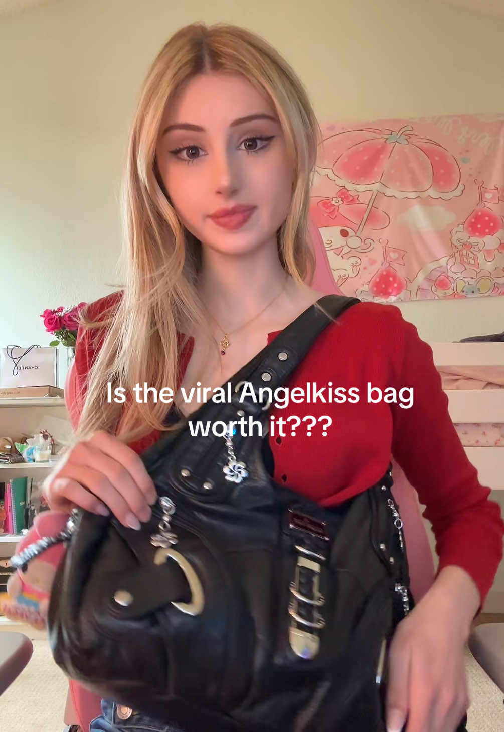 How many times did I say “bag” LMAO #viralproducts #angelkiss #purse #pursetok 