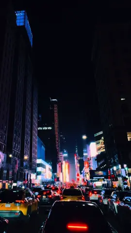 Nighttime traffic in Times Square, New York City #timesquare #nyc #newyork #traffic 
