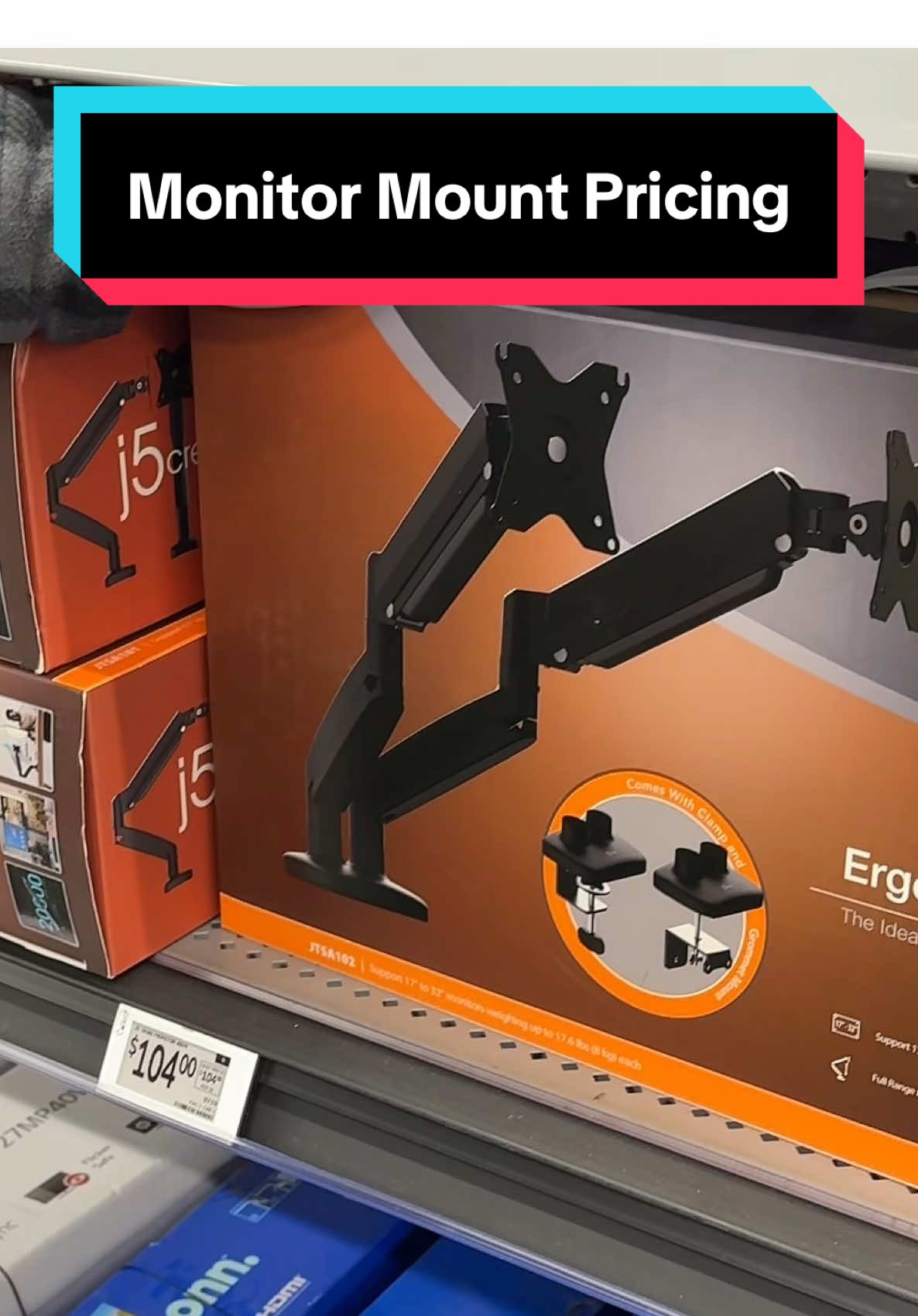 This is so convenient 😳 #dualmonitorsetup #dualmonitormount #adustablemount #verticalmonitorstand #dualmonitorstand #giftguide #treasurefinds #ttslevelup