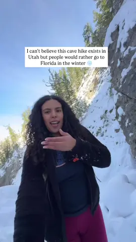 Know before you go 👇 🫶🏼 before we get into it, follow along for more unique spots in Utah and beyond 📍This is Donut Falls in Big cottonwood canyon. 🥾 In the summer, there is a parking lot at the trailhead making the hike 1.5 Out & Back. ❄️ In the winter, you need to park at Mill D north fork trailhead and the hike is then 3 miles Out& Back 🏔️ Easy/Moderate but you MUST bring crampons in the winter if you want to climb up to the cave ‼️ Check for avalanche danger before you go and be extra cautious with the slippery conditions at the falls Have you been? 😍
