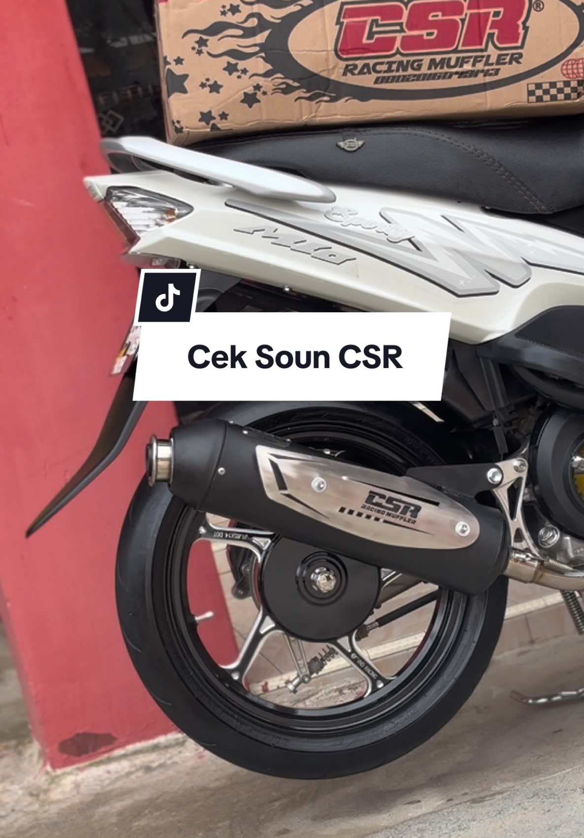 Cek Sound knalpot CSR di Mio Sporty. #ceksound #knalpot #knalpotcsr #csr 