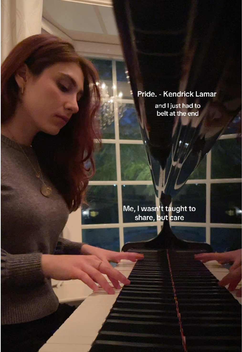 Kendrick slayeddd the Super Bowl #kendricklamar #Pride. #SuperBowl #annawise #throwbacksongs #singing #pianocover #coversong #songwriter #trending 