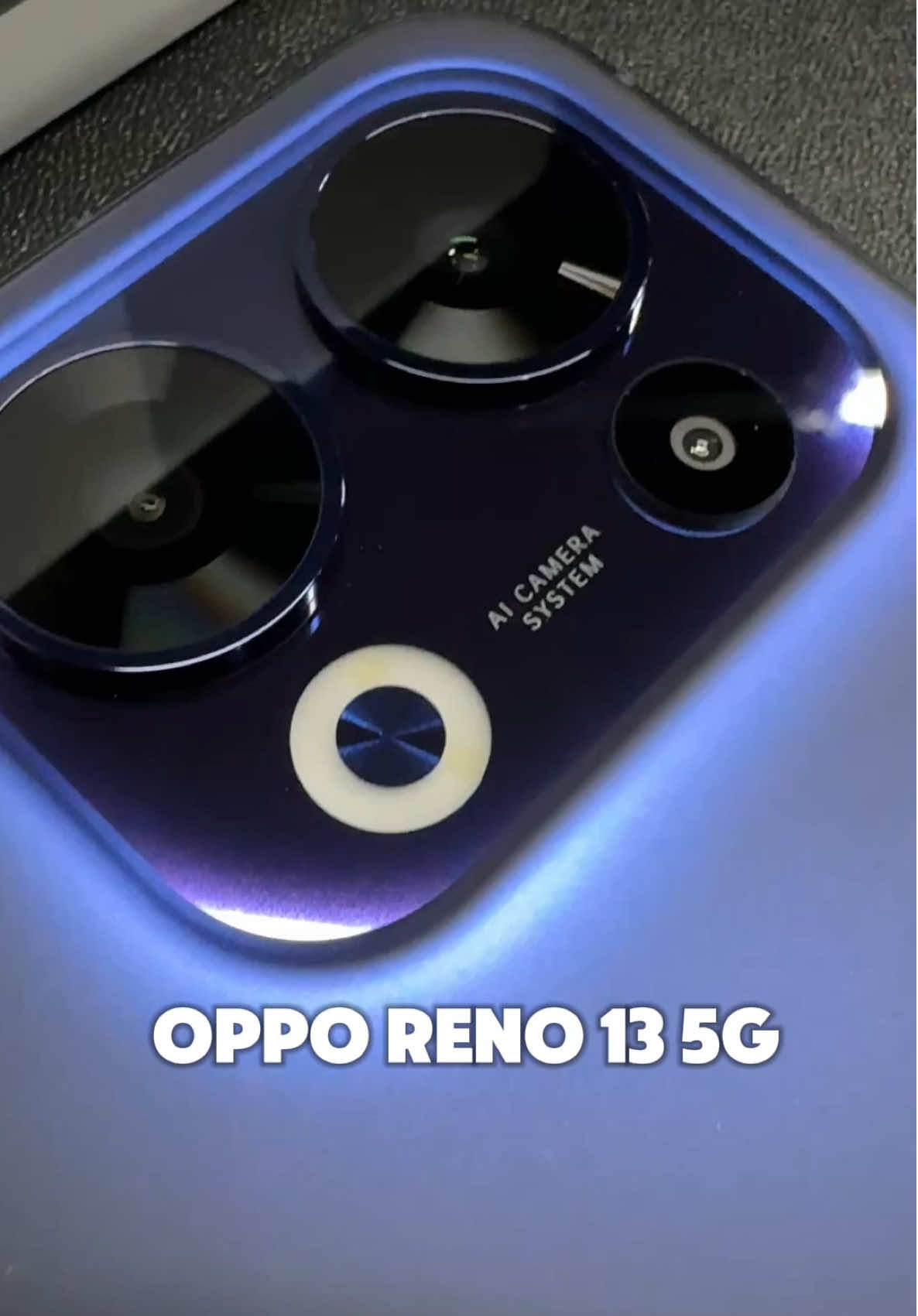 🌊I’m too attracted to this Luminous Blue color of Oppo Reno 13F. 😍Be mesmerized with me! #fonestyle #opporeno13f #musthave #fyp #unboxing