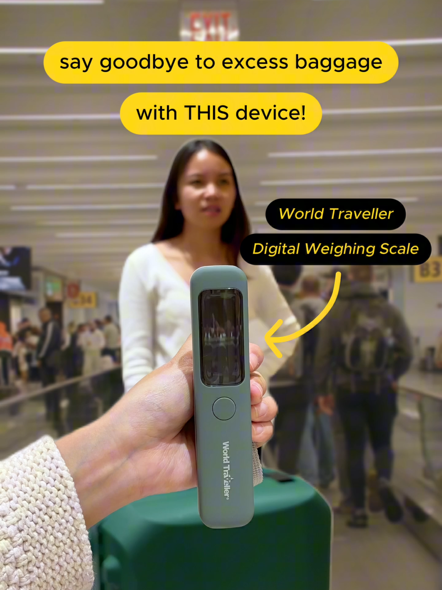 Attention, overpackers! 🚨🧳 Avoid those dreaded excess baggage fees with the World Traveller Digital Weighing Scale. This compact travel essential lets you check your luggage weight anytime, anywhere—so you can pack smarter, avoid surprise fees, and save your money for your trip, not for extra travel fees!  Shop your travel must-haves from The Travel Club on TikTok Shop!  💛✨🛒 Just click the yellow basket to start shopping for your next adventure. #TheTravelClubPH #travel #traveltok #traveltips #traveltiktok #tiktokphilippines #fyp #travelhack #worldtraveller #travelscale #portableweighingscale