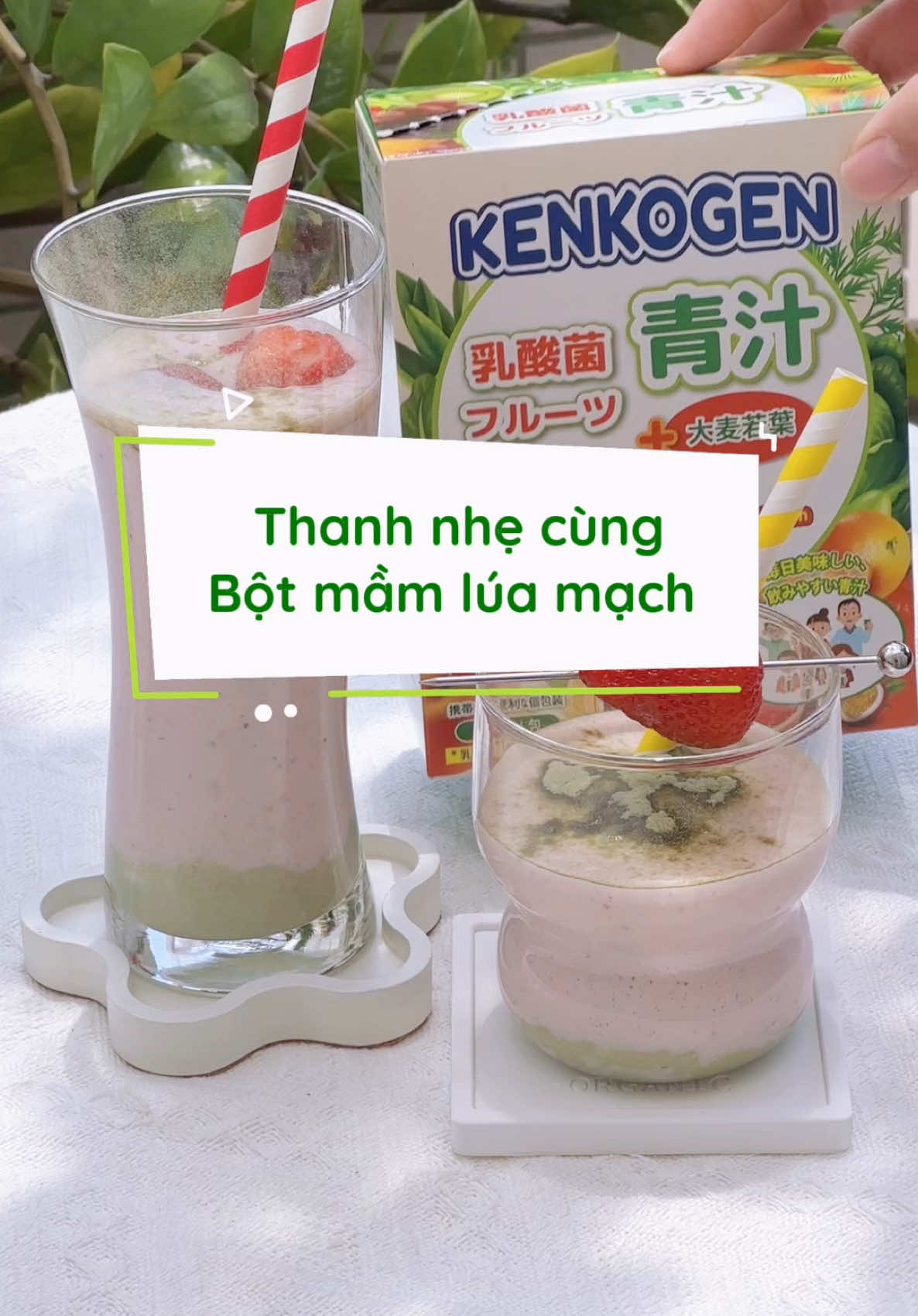 Thanh nhẹ cùng Bột mầm lúa mạch Nhật Bản Kenkogen #hachihachi #kenkogen #bosungchatxo #tieuhoatrontru #botmamluamach 