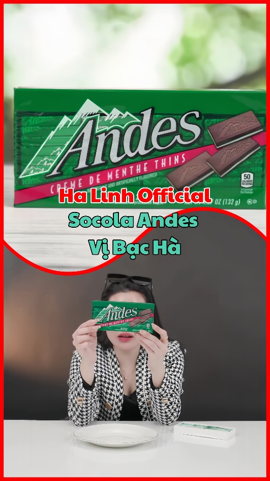 Cre : YTB Ha Linh Official - Socola Andes Vị Bạc Hà 🍫🍃 #halinhofficial #socola  #halinhreview #foryou #fyp #reviewcungto8 #xuhuong #tiktok 