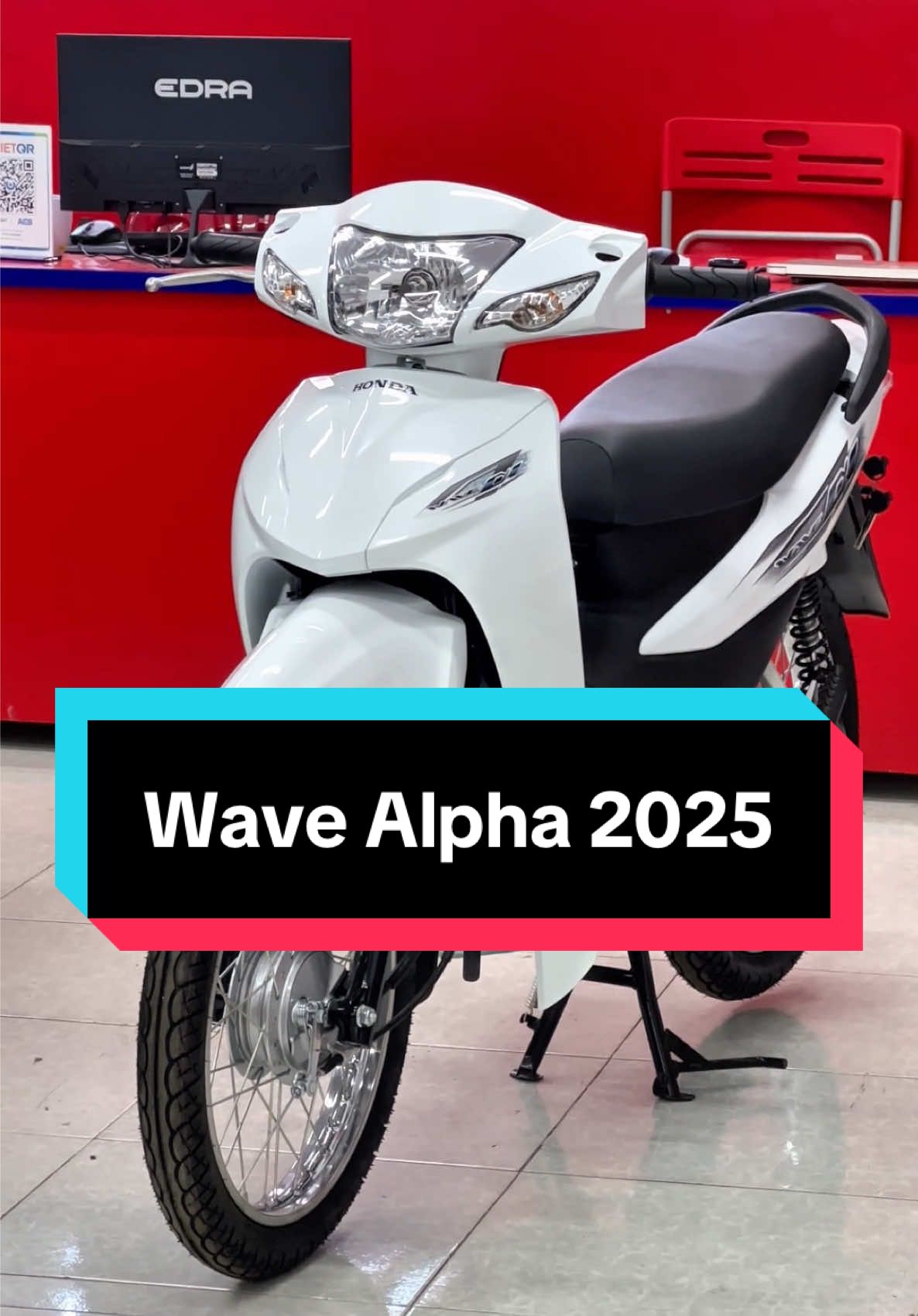 Honda Wave Alpha 2025 trắng đen, hỗ trợ nhận xe không trả trước  #honda #wavealpha #xemaygiare #tragop #xemaynamthanhdo 