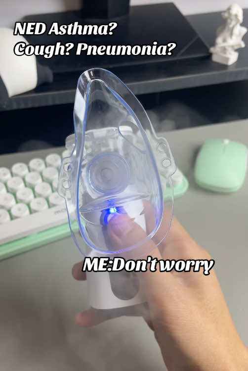 THIS IS A MASTERPIECE Every single Mom NEEDS this for this sick season. Breathing treatments are no longer a struggle in our home. #MomsofTikTok #momhack #portablenebulizer #sick #sickbaby #sickbabyhack #kidhack #nebulizer #tiktokshoploveatfirstfind 