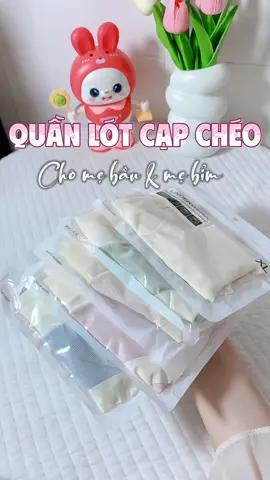QUẦN LÓT CẠP CHÉO CHO MẸ BẦU VÀ MẸ BỈM #shopmemaivabetiger #mebau #mebimsua #quanchipbau #quanlotbau #quanlotbaucapcheo #quanlotbausausinh 