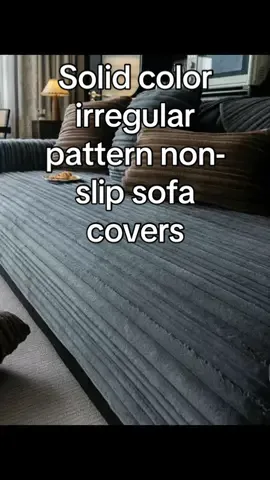 Solid color irregular pattern non-slip sofa covers #trending #fypシ #fyp #Home #homedecor 