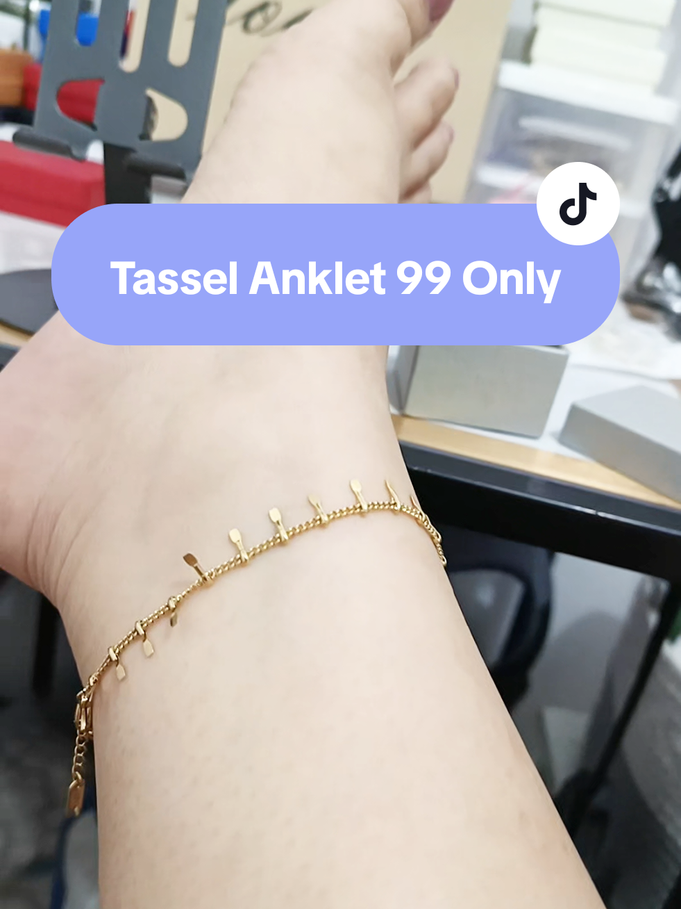 Grabe ang ganda ng paa ko sa anklet na to. 😍 #anklet #anklet #womensfashion #fashionaccessories 