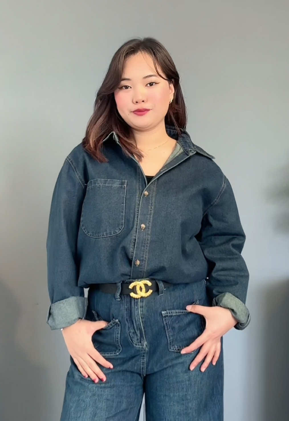 ‼️SHOP THE LOOK‼️ BASIC DENIM SHIRT Single color Freesize highquality Code: 1.63 #nepwears #nepwearsonline #shopnow➡ #ordernow #denimshirt #basic #goviral #onlineshop #onlinebusiness #explore