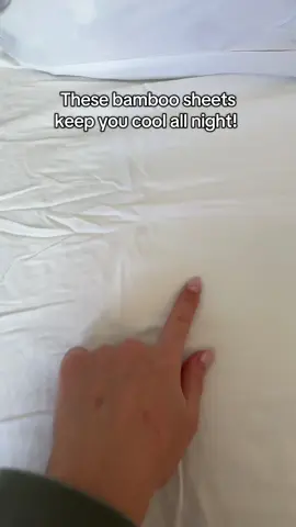 These sheets are so comfortable, lightweight, and cooling!! #bamboosheets #bedsheets #newapartmentmusthaves 