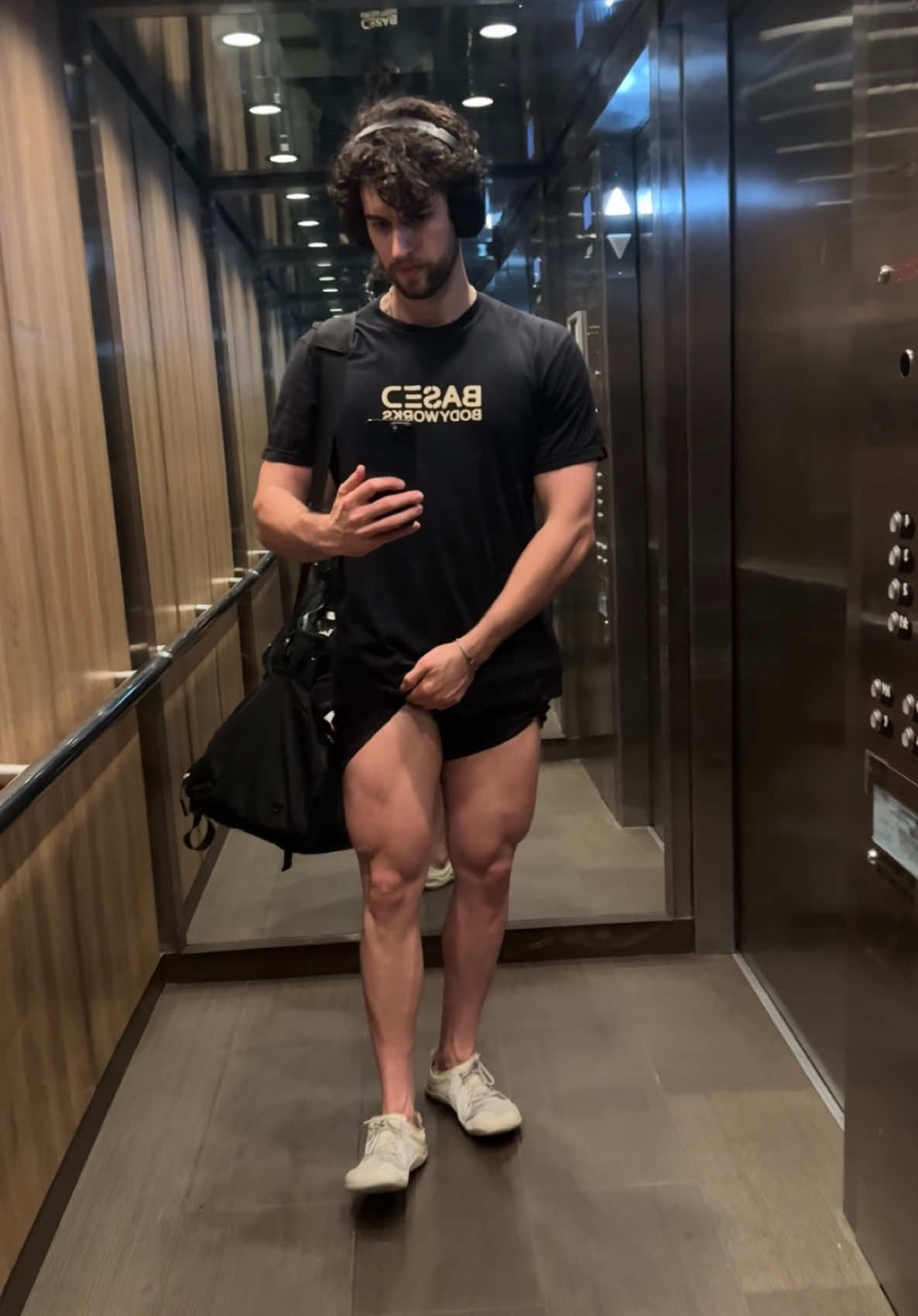 Replying to @Brysonai used to be bigger but I’m not hitting quads as much to let my calves catch up 😭 #lancebaker 