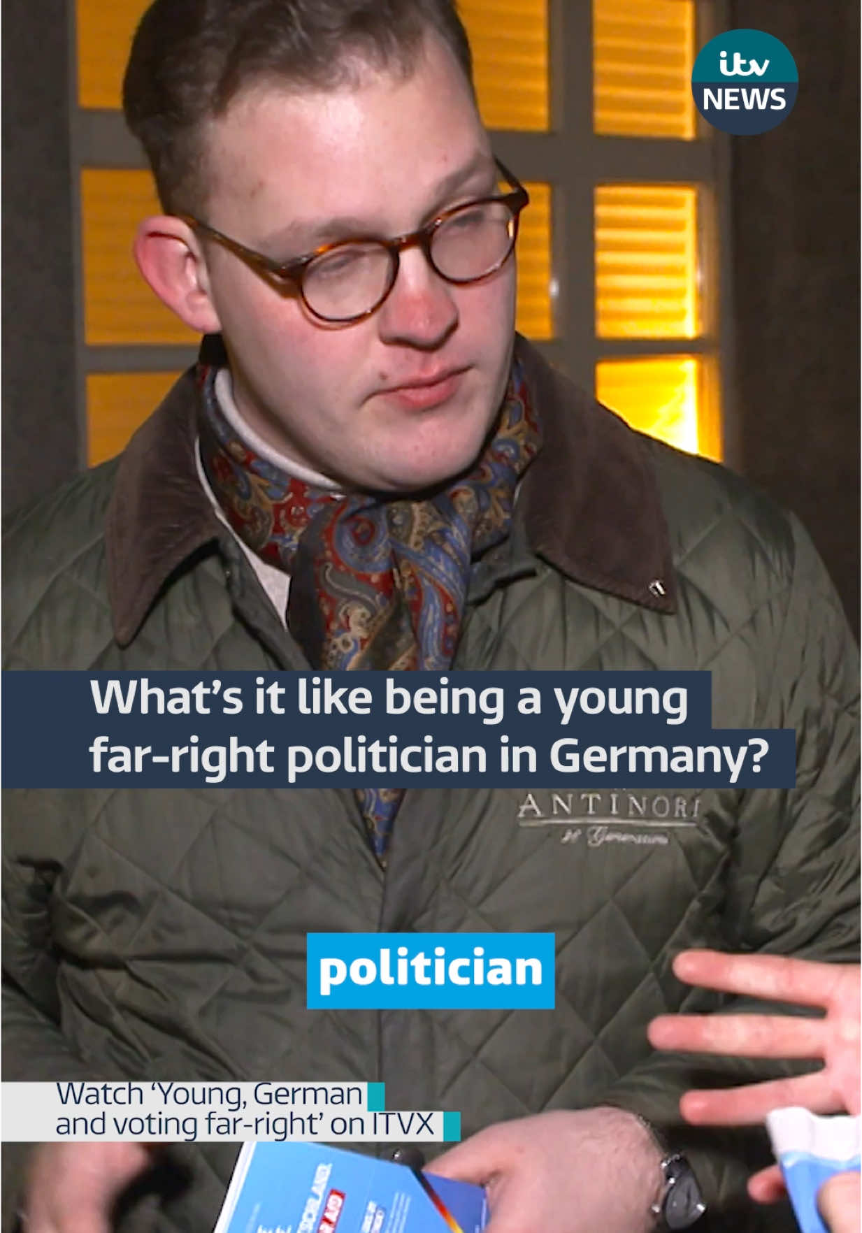 What’s it like being a young far-right politician in Germany?  Watch ‘Young, German and voting far-right’ now on ITVX and YouTube | @ITV Politics #itvnews 