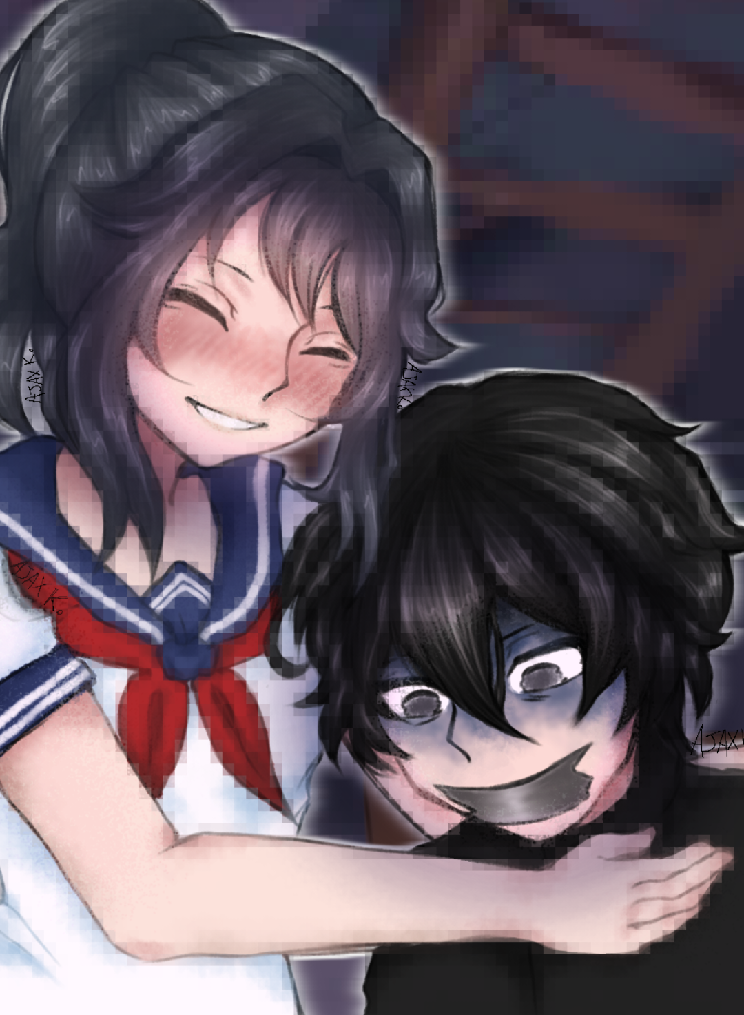 IF THIS LOOKS LAZY IT'S BECAUSE I DID IT LAZY.. UHM..  U guys have no clue how many IDEAS i have for ANIMATIONS...  🙏🙏 #yanderechan #viral #ayanoaishi #animation #yanderesimulator #tweening #skibiditoilet 