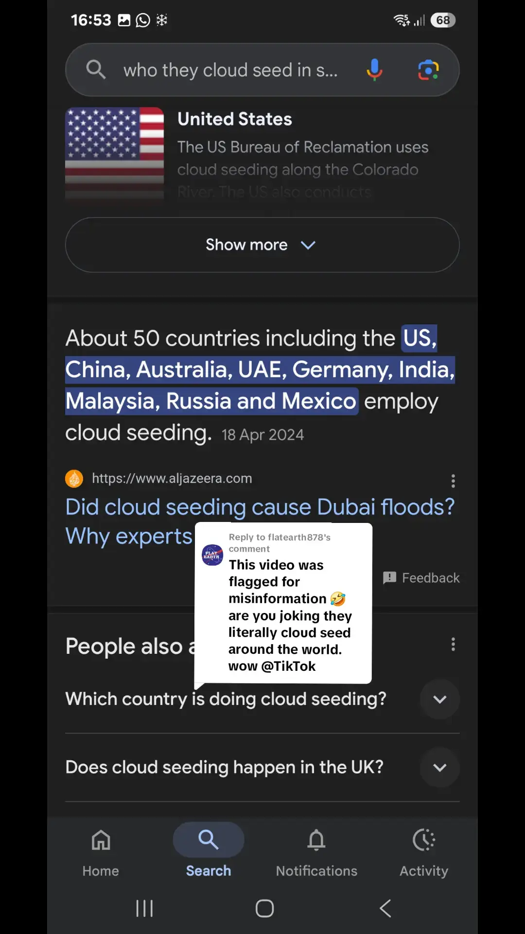 Replying to @flatearth878 @TikTok @TikTok UK  Your Ai is a joke and you'll find anyway to suppress people. Freedom of speech my 🫏 