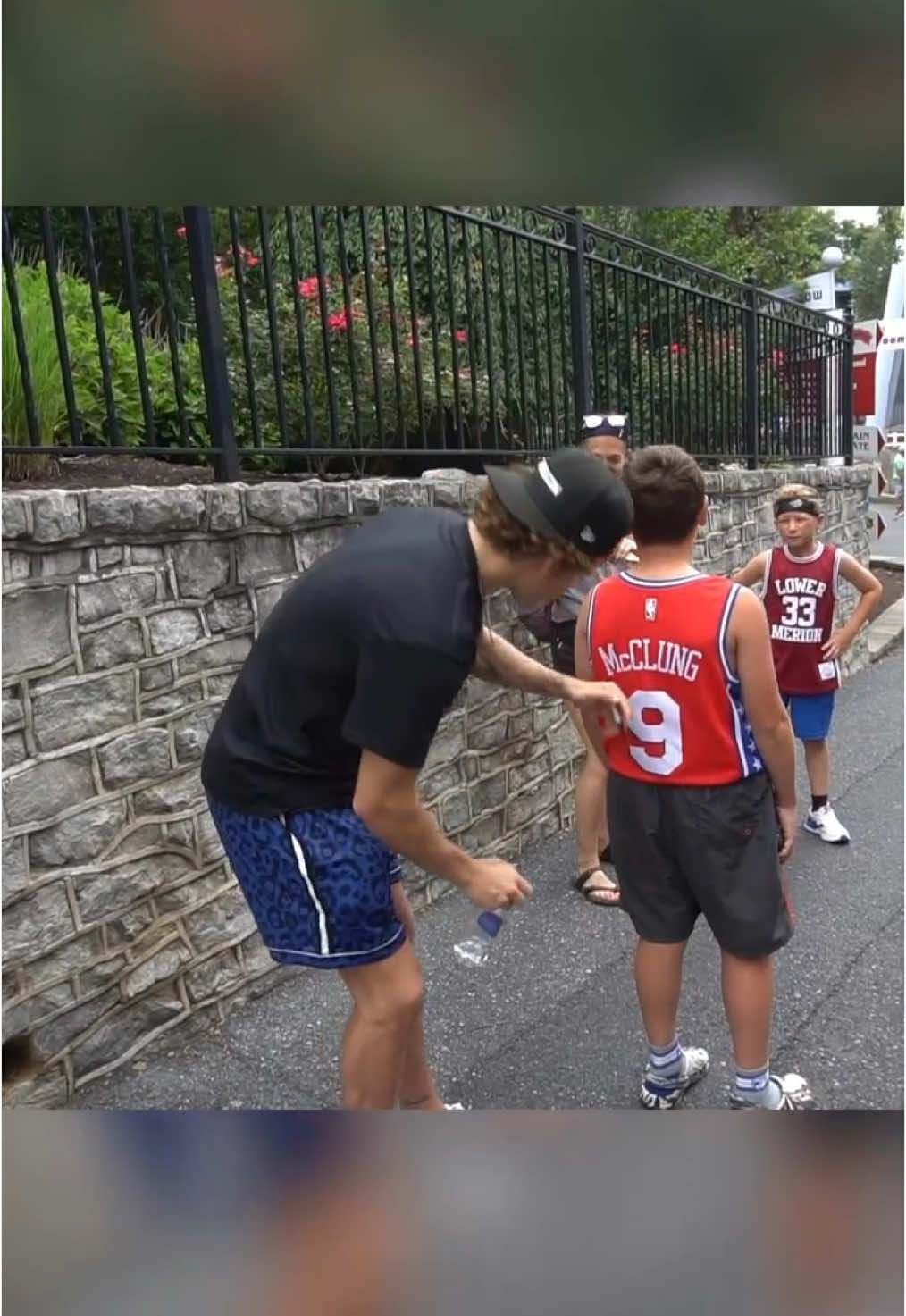 When Mac McClung complemented a young fan's jersey but he didn't recognize him 😂 (via @DCBskillsacademy) #NBA #macmcclung #dunkcontest 