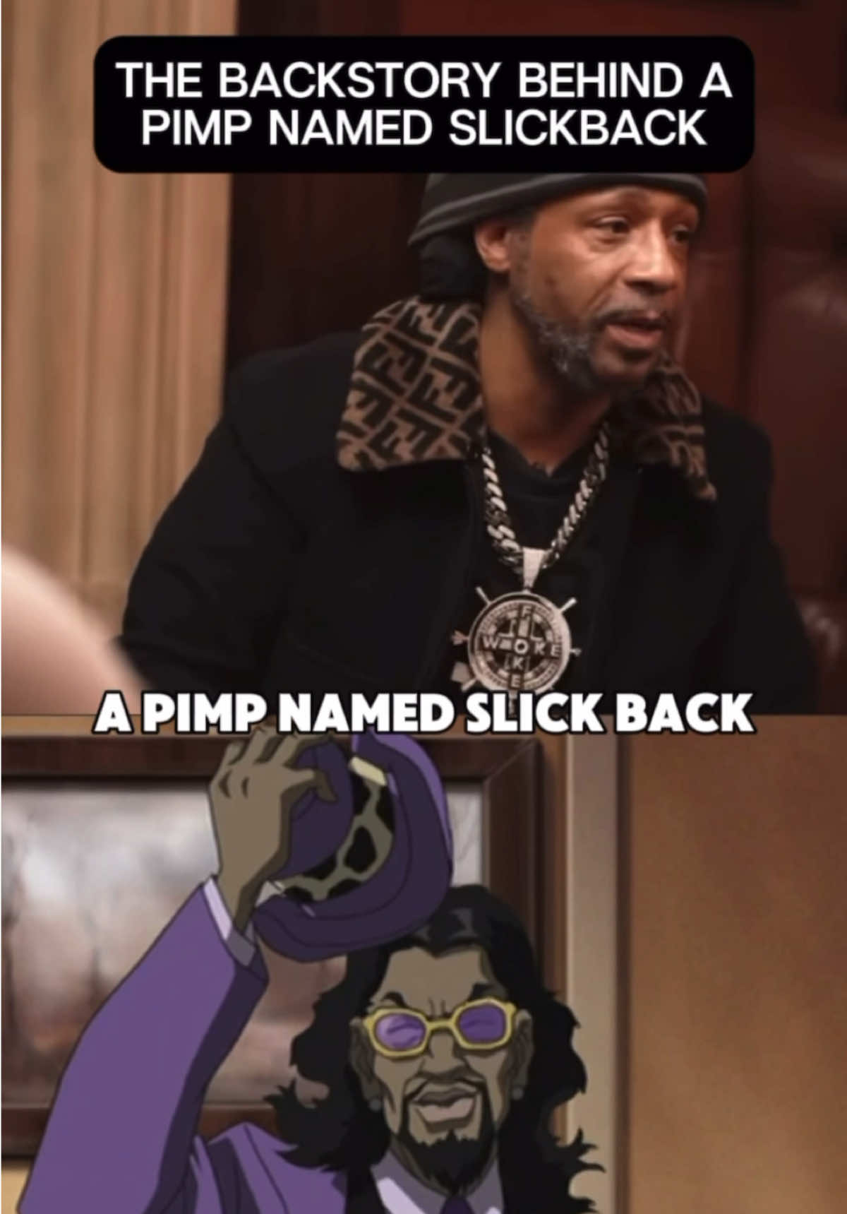 So the character came from real events 🤯 #theboondocks #boondocks #shannonsharpe #kattwilliams #apimpnamedslickback #fyp 