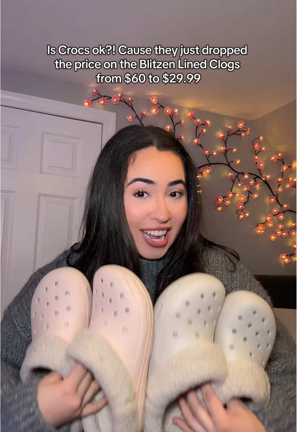 @Crocs these prices are INSANE 😭🏃🏻‍♀️💨 & YES you can wear these indoors or outdoors!!! #crocs #crocs4life #crocsgang #crocsshoes #linedcrocs #clogs #clogshoes #fuzzycrocs #crocsslippers 