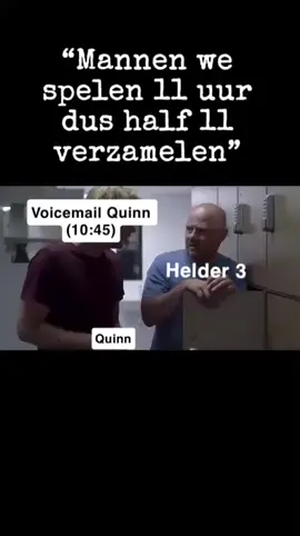 Altijd weer die Quinn…. Gelukkig spelen we nu altijd 13.30 thuis